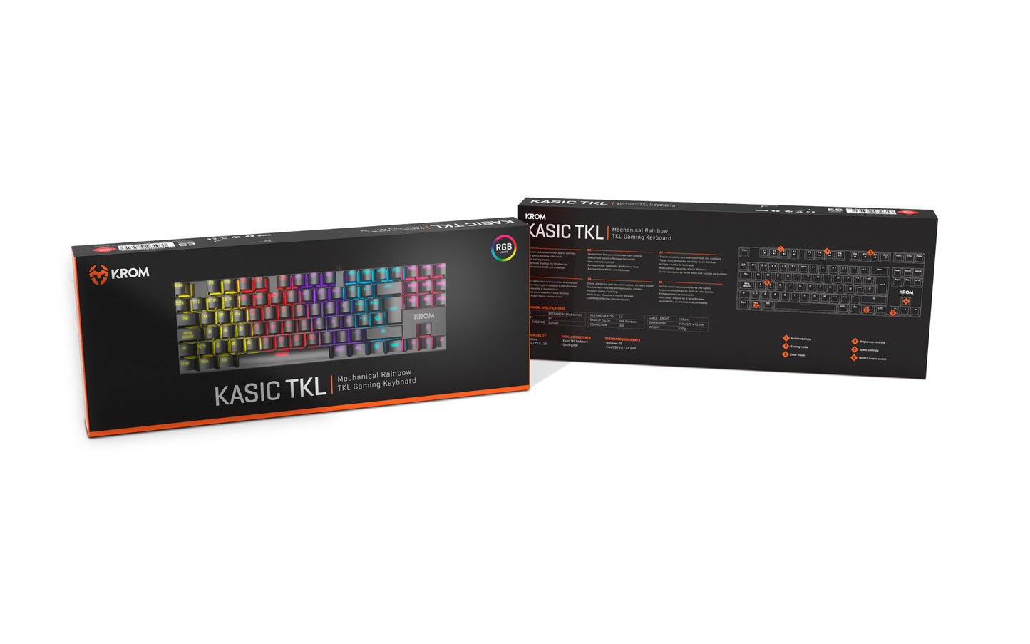 Teclado Mécanico Gamer Krom Kasic TKL
